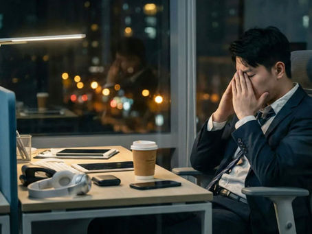 a man having stress at work in vermont