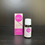 Thumbnail: Product shot with a black background of the Naqi repair oil which comes in a small clear bottle with white lid