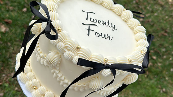 Vintage Ribbon Cake