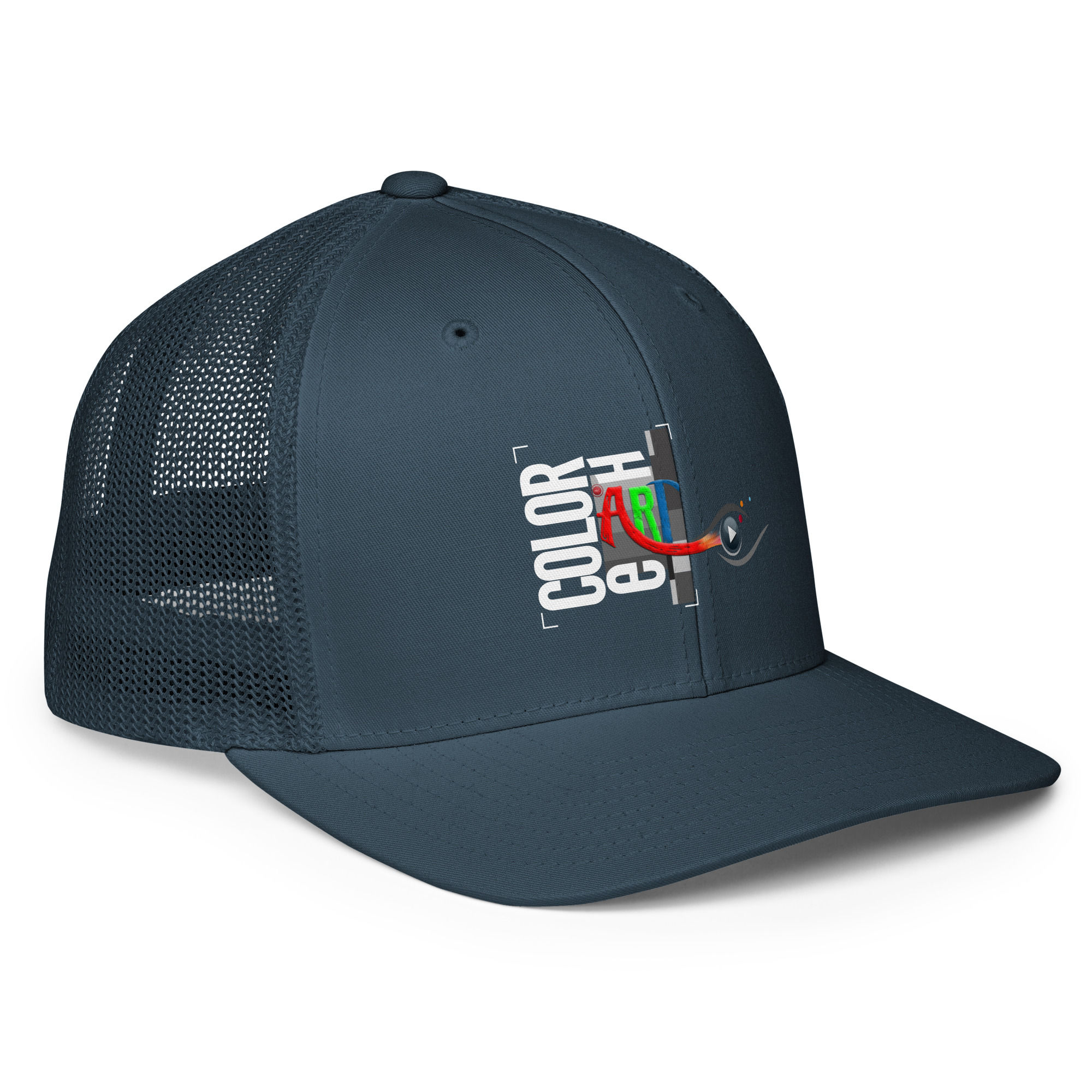 Closed-back trucker cap