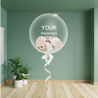 Bubble balloon with balloons inside