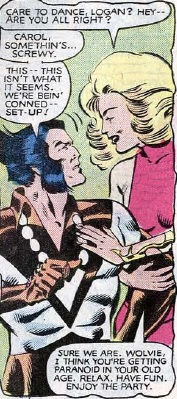 Carol Danvers asks Wolverine for a dance