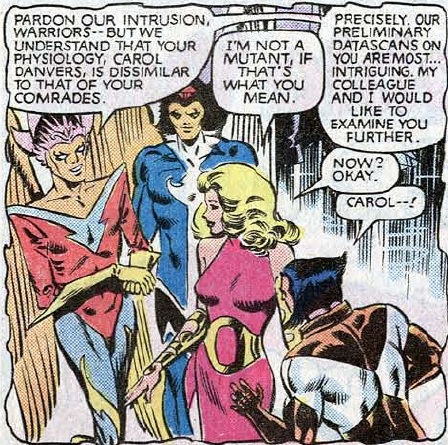 Carol Danvers is being taken away