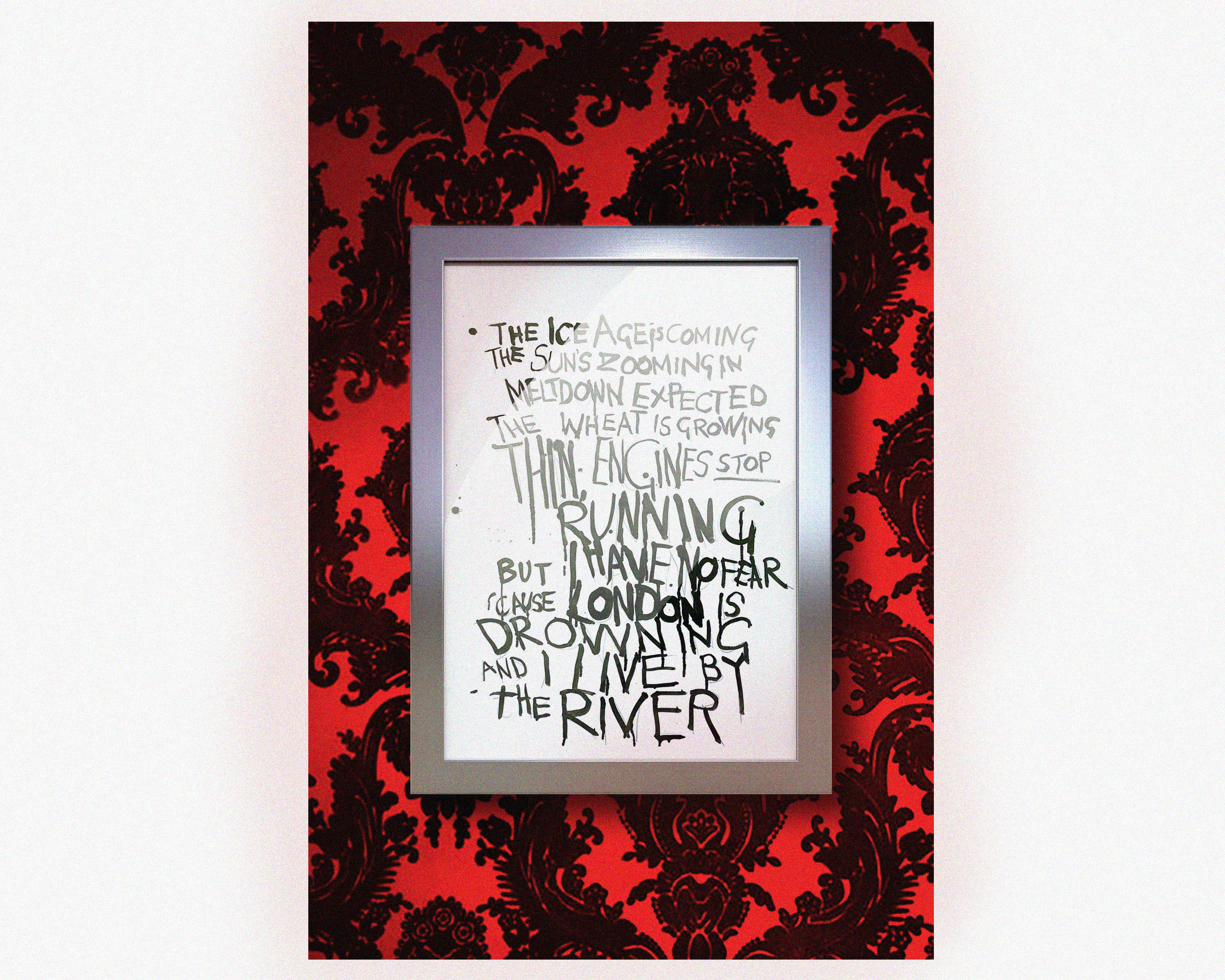 LONDON CALLING - (Black on on White)