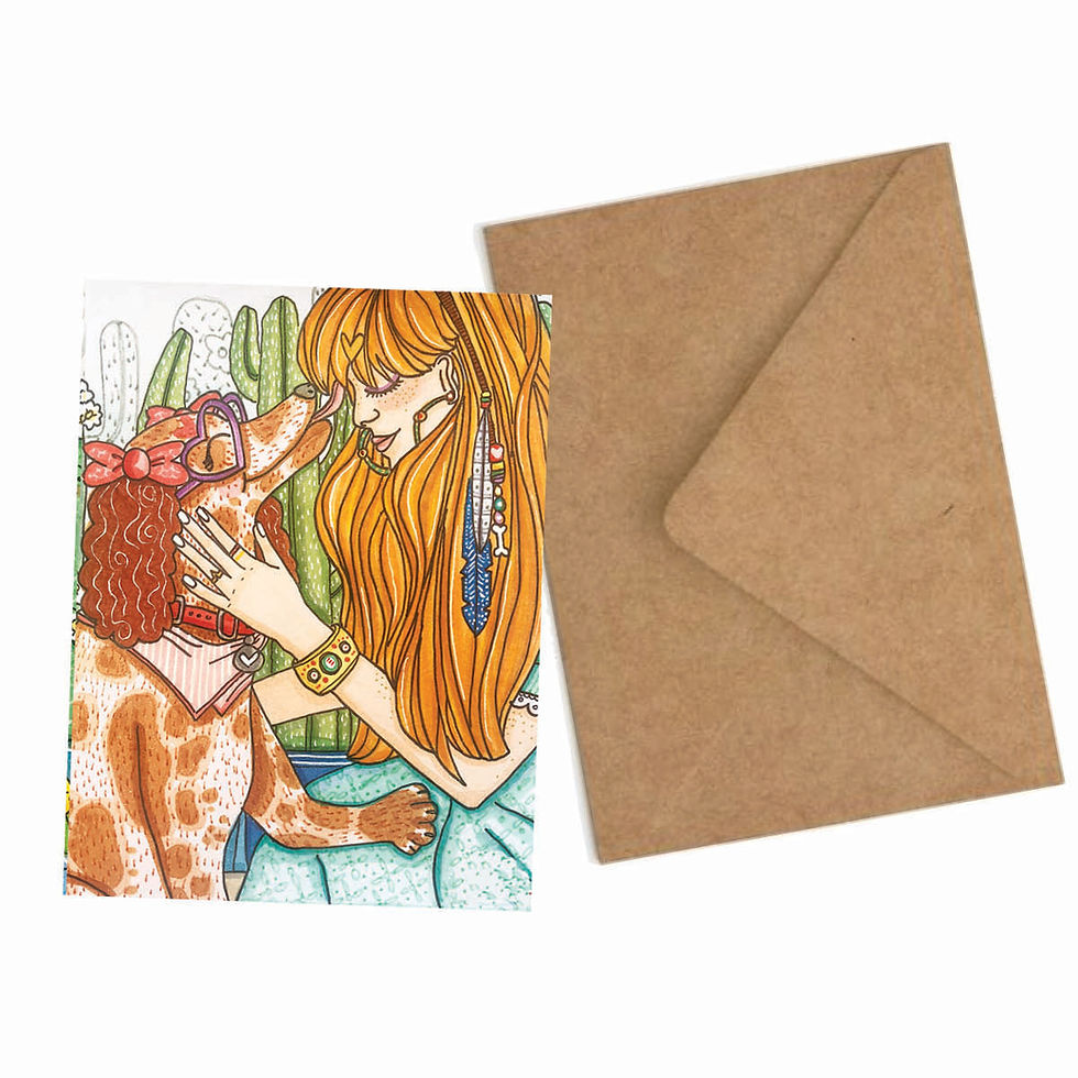 Miniatura: "Pawsitive Thoughts" Greeting Card - WHOLESALE