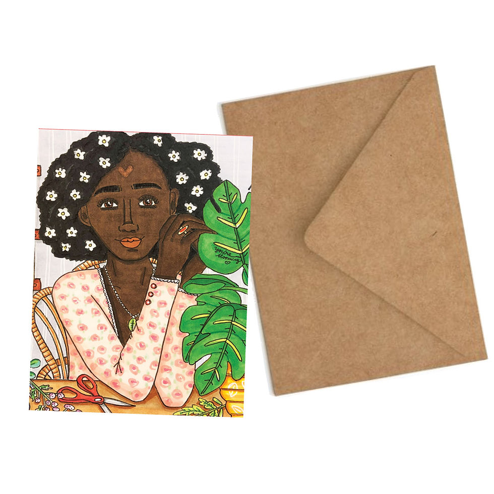 Thumbnail: "Dandelion Dreamer" Greeting Card - WHOLESALE
