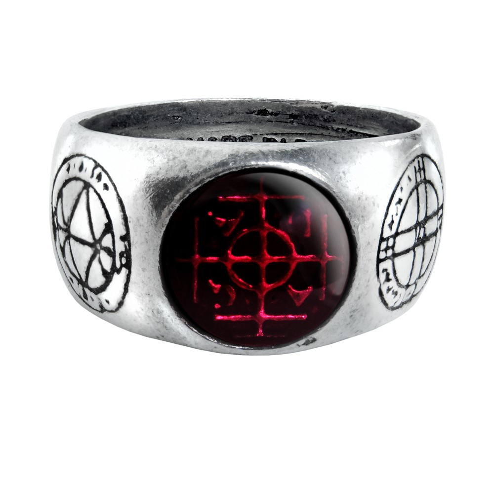 Five magical talismans of profit and protection. The central Kabbalistic sigillum 'Agla', stands for 'Thou art mighty forever, O Lord', with the remaining four seals for love, memory, safety and peace.
