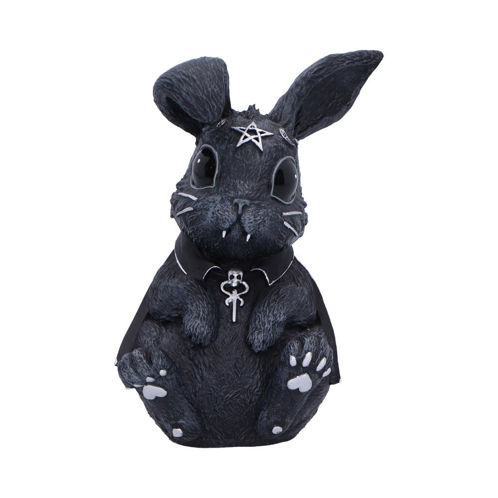 The Bunerius Figurine is a gothic collectible from the Cult Cuties range, cast in resin and finished with hand-painted detail. Featuring a vampiric bunny design with occult symbols, cloak, and silver accents, it’s perfect for fantasy gift lines and gothic décor displays.