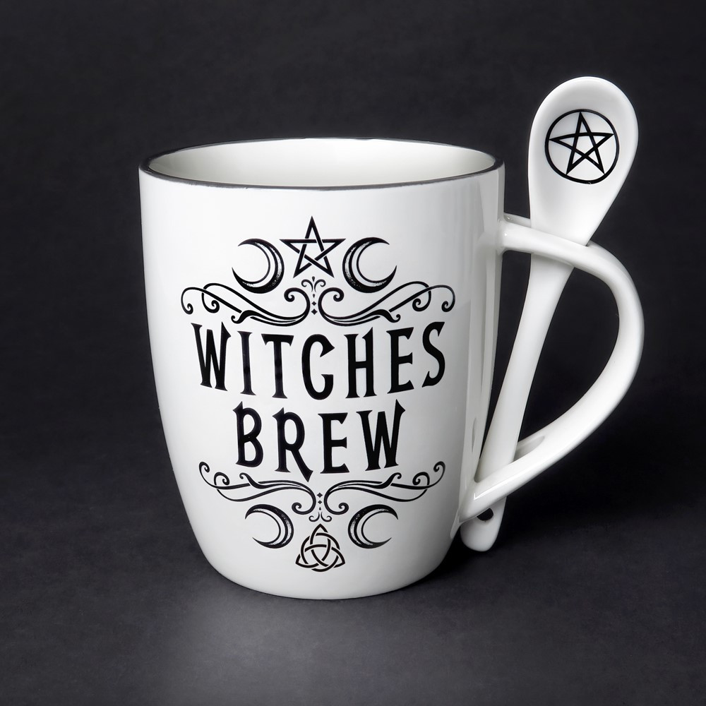 Cause a stir with these incredible mug and spoon gift sets! Perfect for that tea or coffee loving friend! Or maybe a little treat just for you, it will truly serve you a fiendishly good brew! This extraordinary mug and spoon set forms part of the exciting Home & Gift Collection by Alchemy.