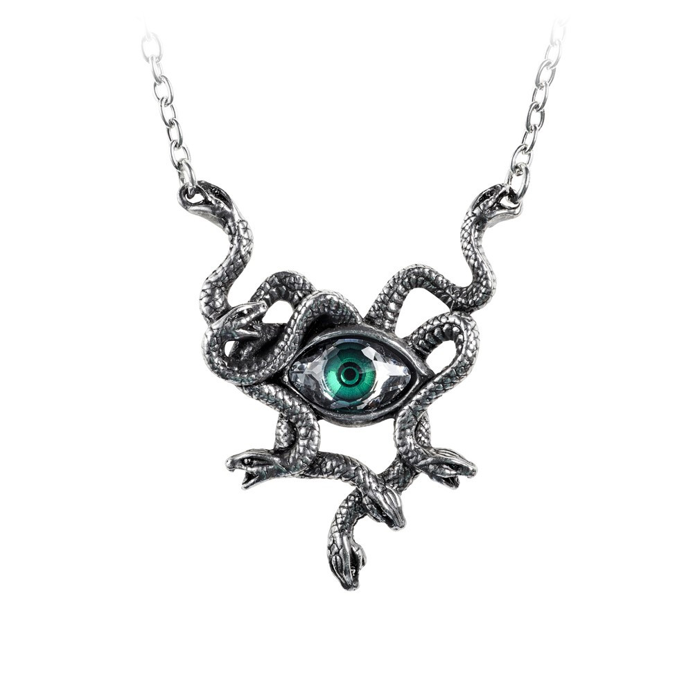 The very essence of the gorgon Stheno's dreaded evil eye.