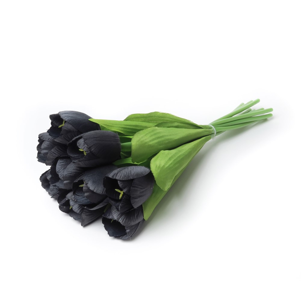 The iconic Alchemy Black Rose has blossomed into a collection of stunning flowers to adorn your crypt or boudoir. Adding a touch of elegance these flowers including a bunch of black lilies, tulips and the eagerly anticipated black rose spray. Will add a divine darkness to your home. In search of the black rose for your wedding? Then the search is now over, simply perfect for your 'alt' wedding!