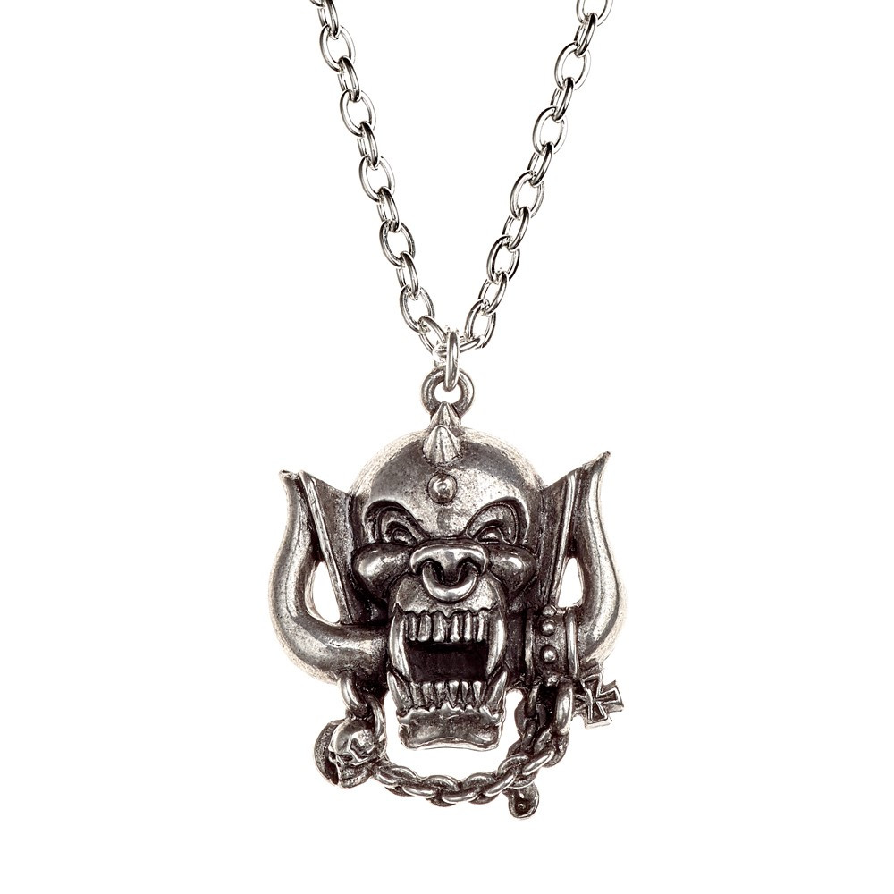 The original War-Pig or 'Snaggletooth', animal skull hybrid, created by illustrator Joe Petagno in 1975, at the request of, and with conceptual input from Lemmy Kilmister.