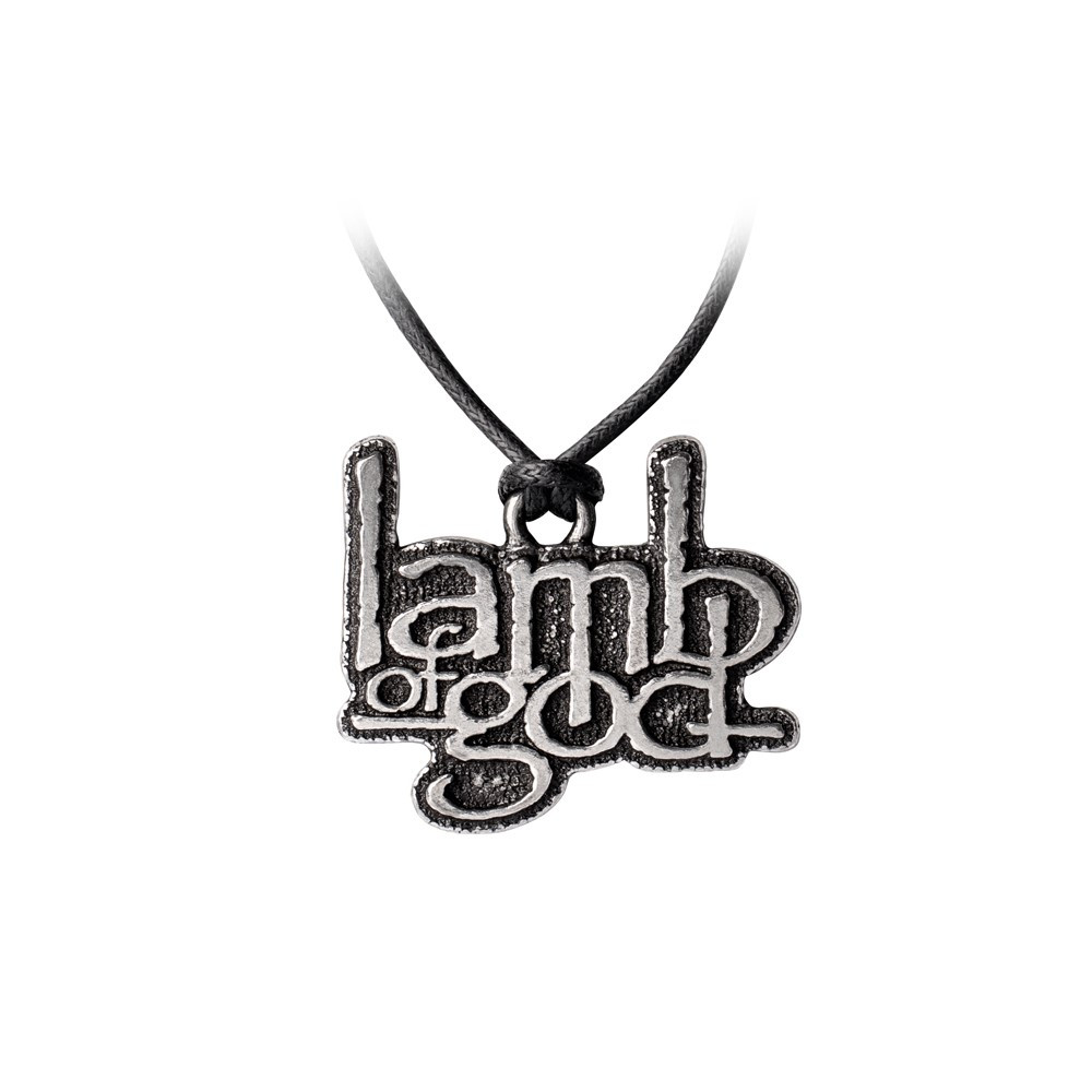 Featuring the classic Lamb of God stacked text logo design.
