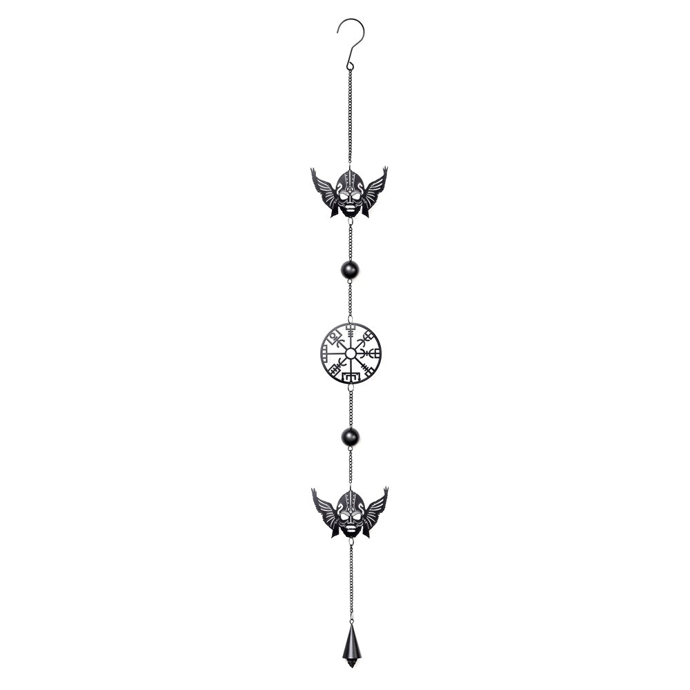 Enjoy your home on Midgard with this wind chime displaying the runic abbreviations of the nine realms of the Viking world. Add your own unique style to any room, home or garden with these Alchemy designed hanging decorations/ wind chimes. We have designs to suit every alternative taste.