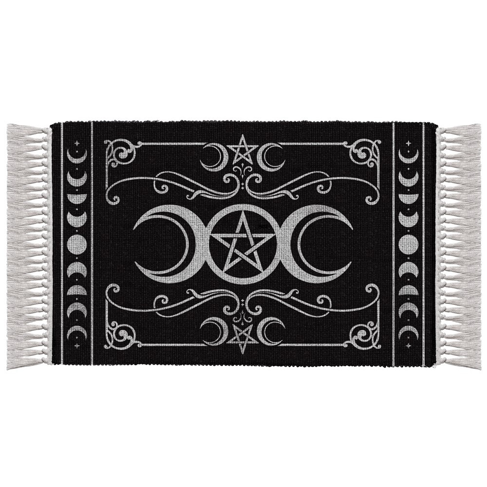 Maiden, mother and crone symbolised as the lunar goddess waxing and waning through the tides of time, as the enigma of the elemental pentacle beckons you to practice the craft.