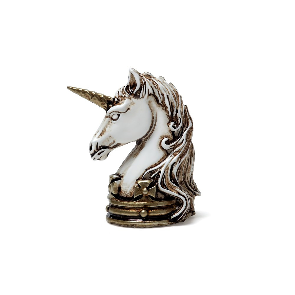 This miniature model forms part of the sought after high quality resin collection by Alchemy. Each miniature is lovingly made and painted by hand with intricate detail. Making them the perfect gift for a loved one or a talisman to treasure! There are 10 extraordinary designs why not collect them all!