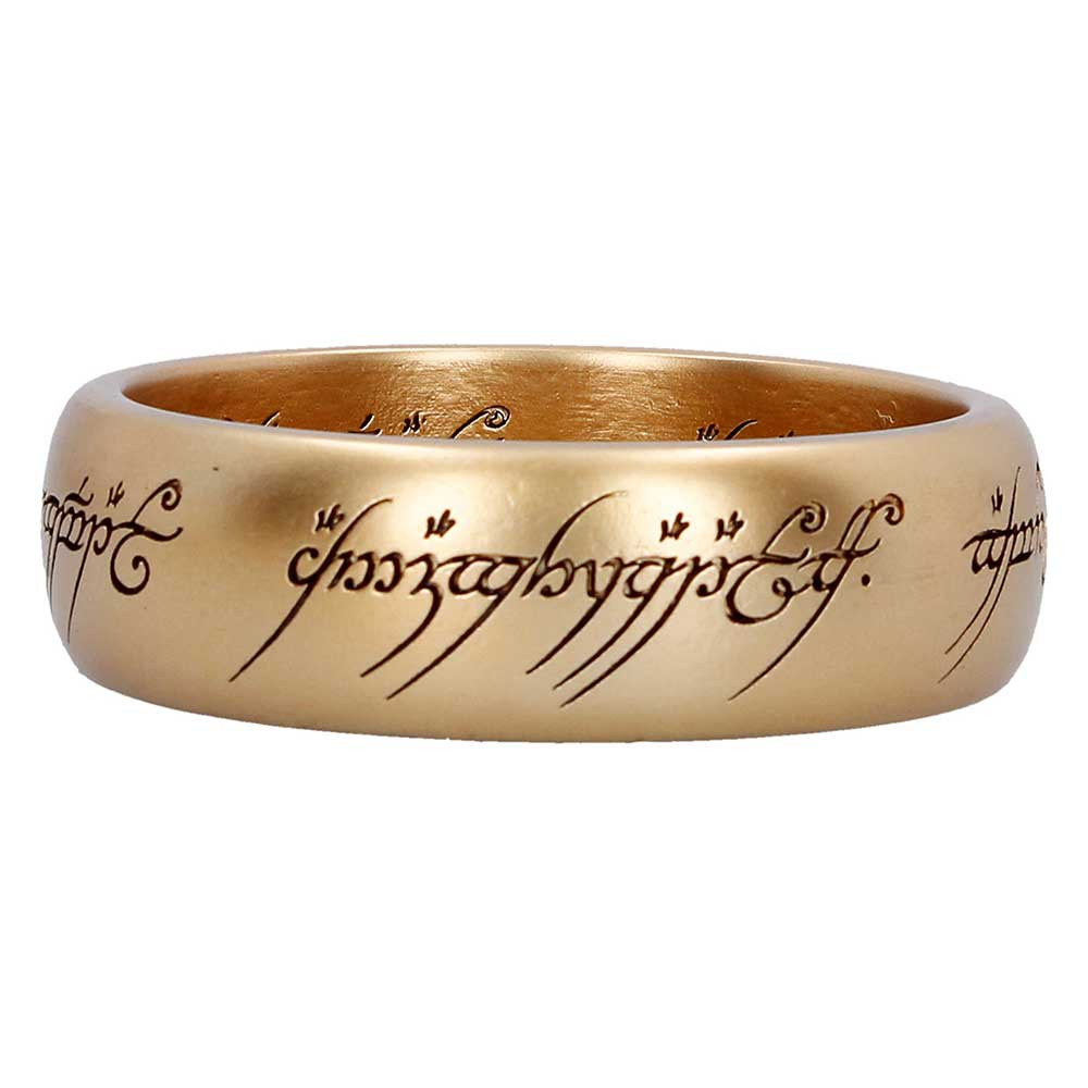 This officially licensed Lord of the Rings One Ring Trinket Dish is a stunning collectible, standing 3cm tall and 10.7cm wide. Designed to resemble the iconic One Ring, it features the legendary inscriptions around the edge and a detailed map of Mordor engraved inside. Cast in high-quality resin and hand-painted with a gold finish, it’s both functional and decorative. Packaged in themed retail packaging, it’s perfect for gifting or collecting. Ideal for Lord of the Rings fans, fantasy lovers, and collectors, this dish brings a touch of Middle-earth magic to any space.