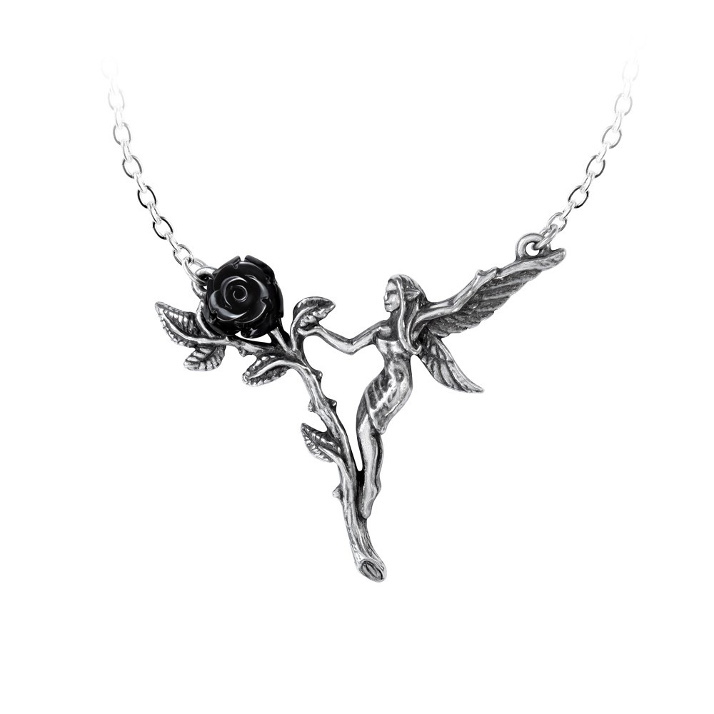 The ephemeral delicacy of a garden fairy reflecting the short but sweet life of a black rose.