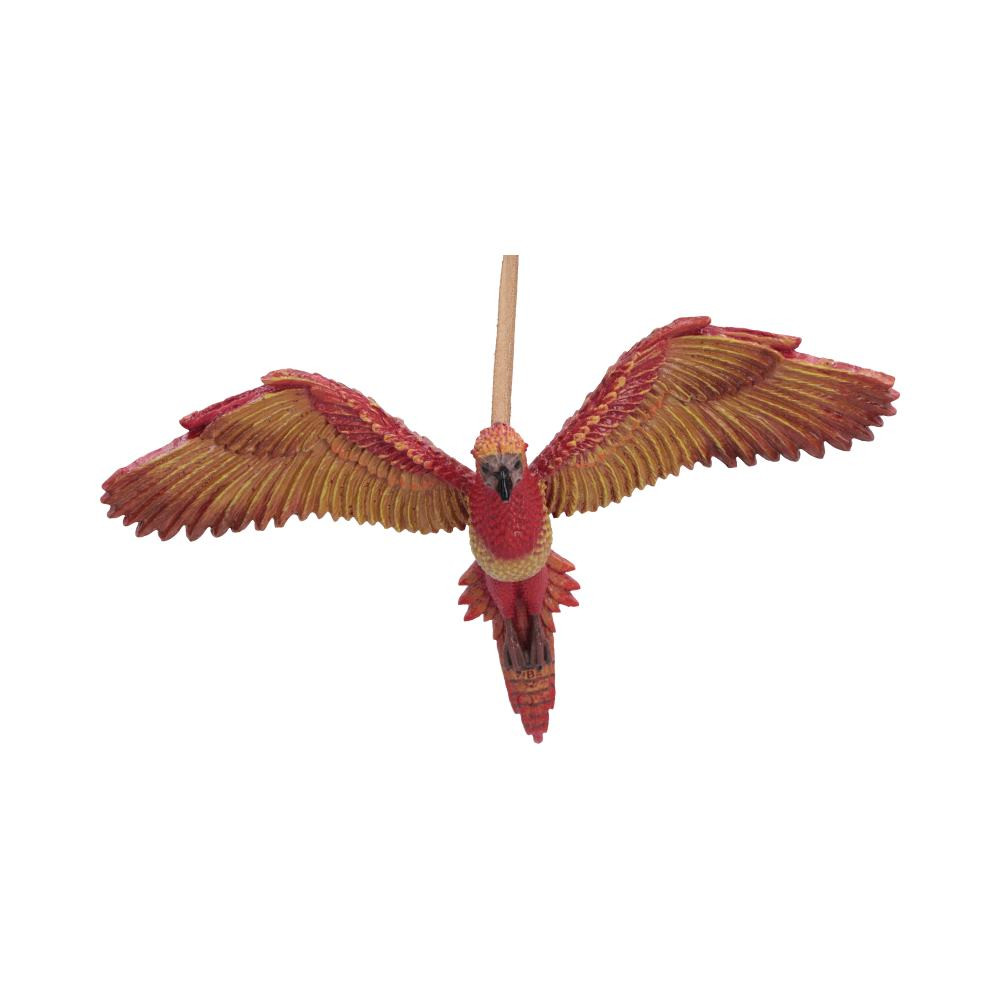 This Harry Potter Fawkes Hanging Ornament is a beautifully detailed decor piece inspired by the legendary phoenix, crafted by Nemesis Now. Made from high-quality resin and hand-painted in striking fiery tones, it features Fawkes with wings spread wide to showcase its intricate sculpt and vibrant design. Presented in a branded gift box, it’s perfect for gifting or adding a magical touch to your own decor. Ideal for Harry Potter fans and lovers of fantasy collectibles, this enchanting ornament brings a warm, wizarding-world spark to any home.