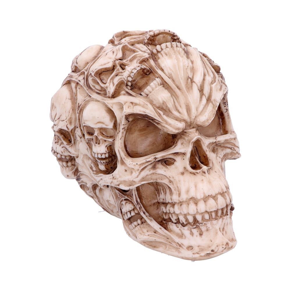 Immortalised in resin by alternative masters Nemesis Now, this piece comes from internationally renowned Gothic and Fantasy artist James Ryman. This chilling skull holds the souls of those who he ripped the life from. Featuring Ryman's iconic style, this skull has angular eye sockets and a wide grin that add to its devilish charms. From the frontal bone all the way to the occipital bone, this skull is covered in the screaming faces of other smaller skulls trying to leave their torturous home. Cast in the finest resin before being lovingly hand-painted, this piece would make a fantastic gift for anyone who wants to grasp onto their dark side.
