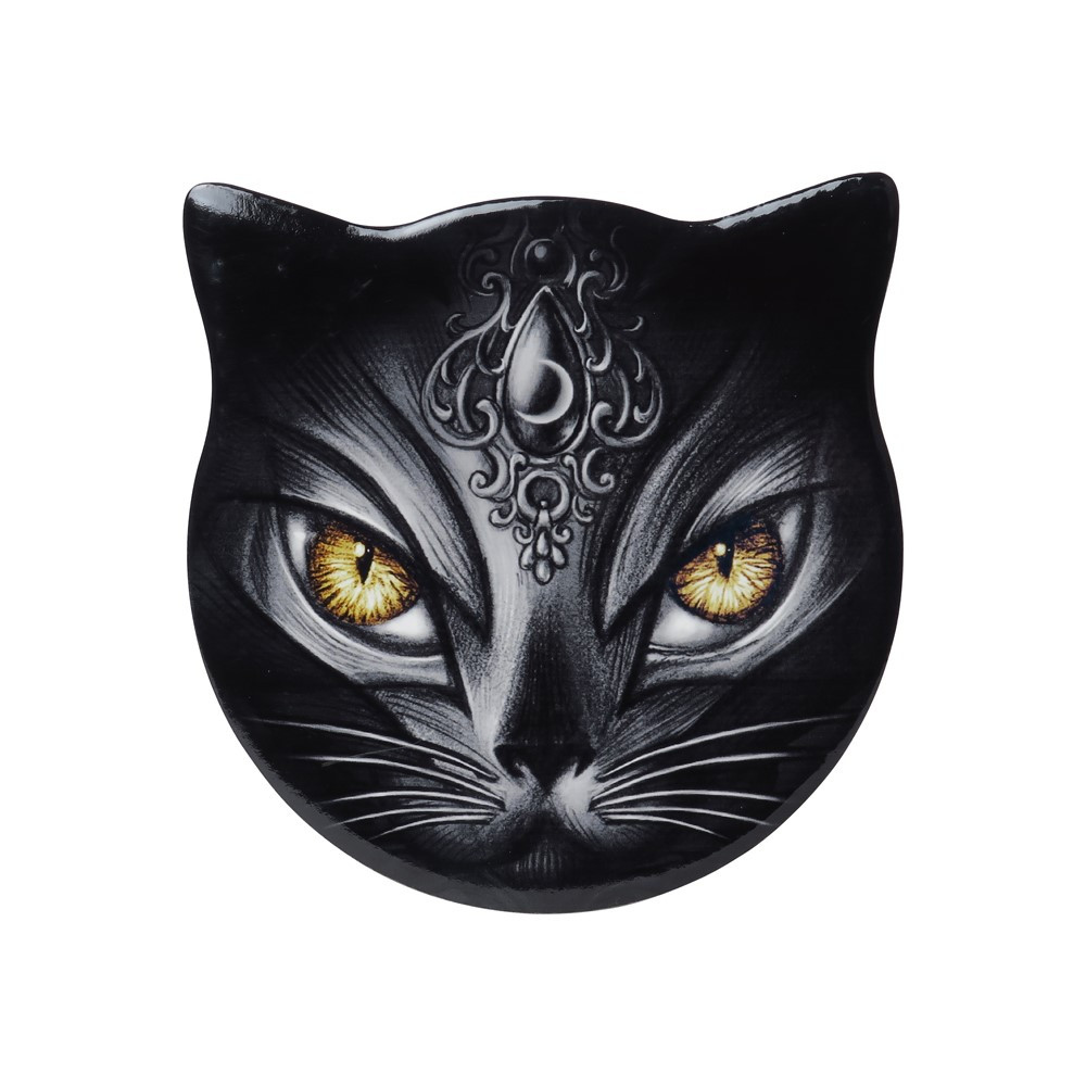 The exquisite and sought after Alchemy original artwork bestows this purrfect cat shaped coaster!