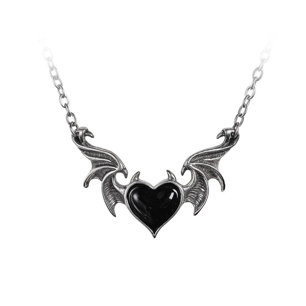 The black demon heart of a gothic seductress, nocturnally enticing her prey with ravishing enchantment.