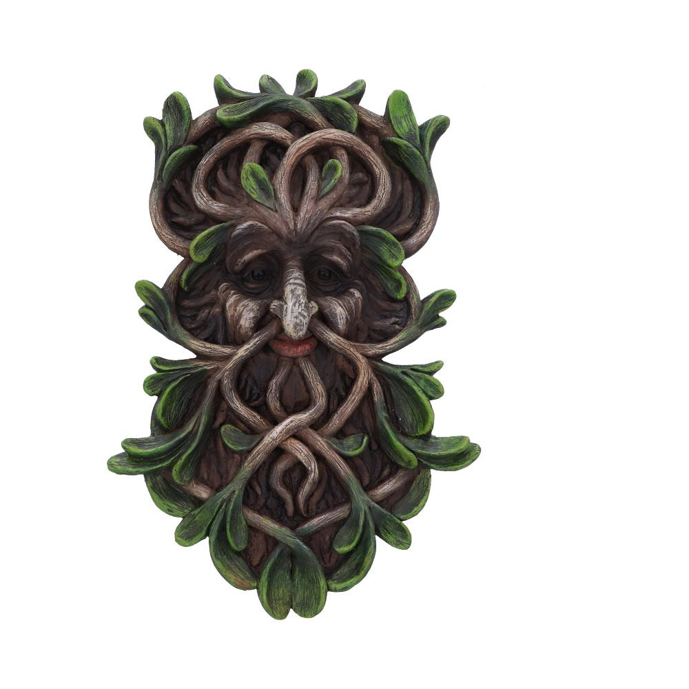 Show your love for anicent shepherds of the forest with Tawnya, a wall mounted tree spirit. With winding roots growing from within, their contented face sits calmly amongst delicate green leaves. Cast in the finest resin before being expertly hand-painted, this piece will bring nature, magic and mystery into any home.