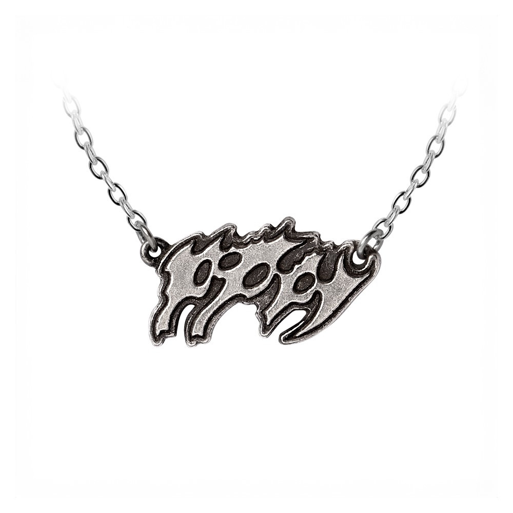 Channel the raw energy of rock star Poppy with this powerful Poppy logo necklace, handcrafted from fine English pewter. Featuring her sharp, industrial-inspired logo, this piece is perfect for fans of her heavy, guitar-driven sound and dark, rebellious style. Built for durability and edge, the pewter pendant hangs from a sleek fine split chain, making it ideal for everyday wear or as a statement accessory for concerts, festivals, or your favourite metal look. • Bold Poppy rock logo design • Handcrafted from the finest English pewter • Includes fine split chain, lightweight and comfortable • Rugged, metal-inspired aesthetic with a gothic edge • Perfect gift for fans of heavy rock, metal, and alt culture • Official licensed merchandise Celebrate the heavy side of Poppy's rock evolution with this striking pewter necklace, fierce, stylish, and unapologetically loud.