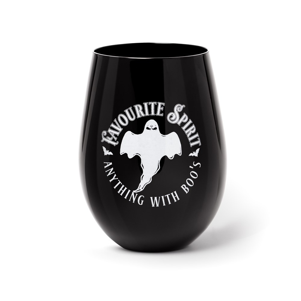 Your favourite spirit will taste just 'BOOtiful' in this unique stemless glass!