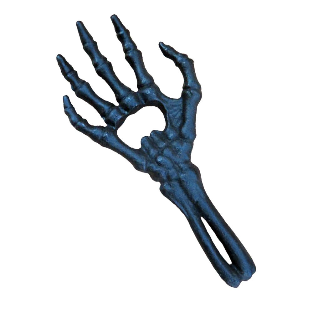 This cast iron 'Skeletal hand' Bottle Opener is fun yet substantial. The perfect addition to your home drinks paraphernalia. Or treat your nearest and dearest with a unique yet functional gift!