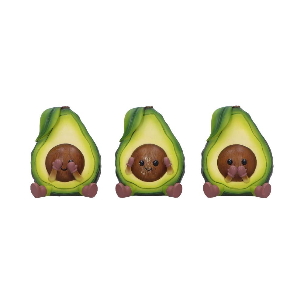 The Three Wise Avocados are a fun and quirky set of three mini avocado figurines, each playfully posed in the classic “hear no evil, see no evil, speak no evil” style. Made from durable resin with textured detailing and cheerful expressions, they bring a light-hearted touch to any space. Packaged in a colourful, gift-ready box, they're perfect for novelty collectors, food lovers, or anyone who enjoys a bit of punny home décor. Add a splash of humour and charm to your home with these wise little avos!