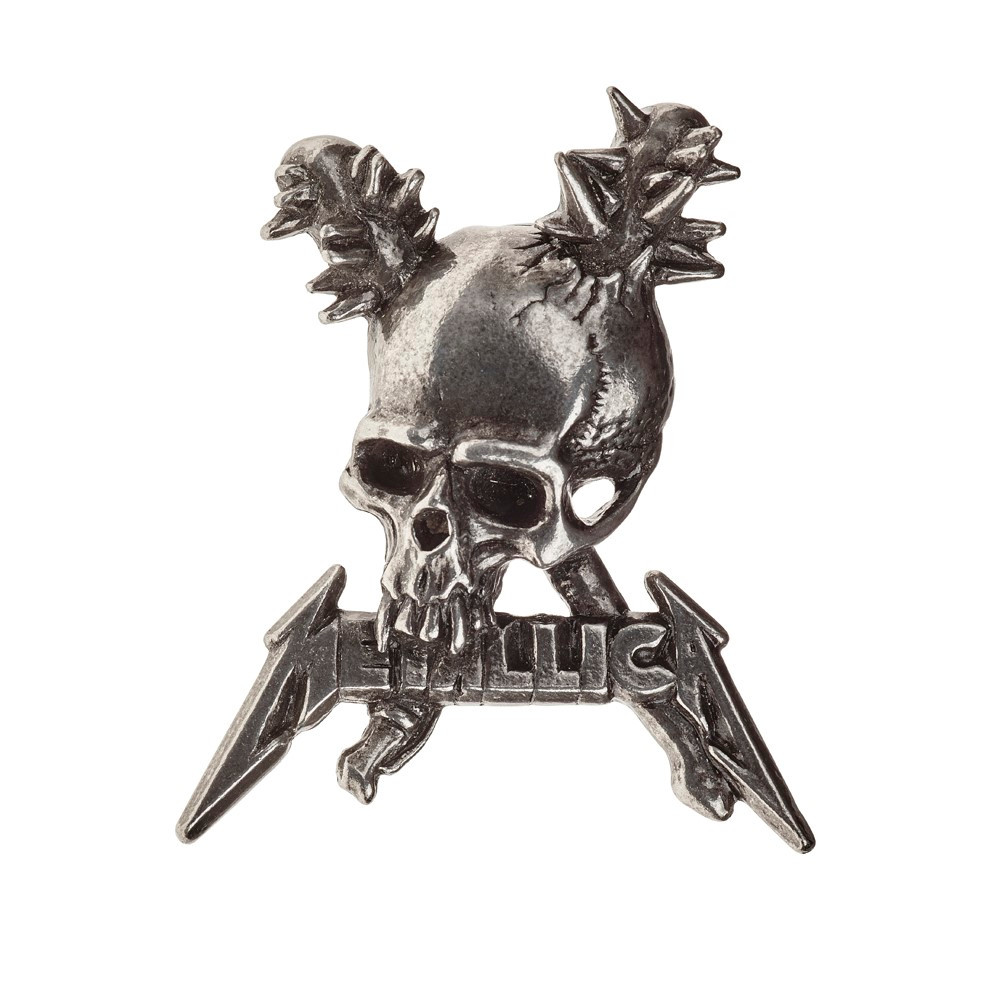 The classic artwork of metal/punk/skate artist, Pushead, commissioned by Metallica for their official tour-shirts and merch, including Alchemy pins and pendants, for their "Damage Inc." tour of 1986.