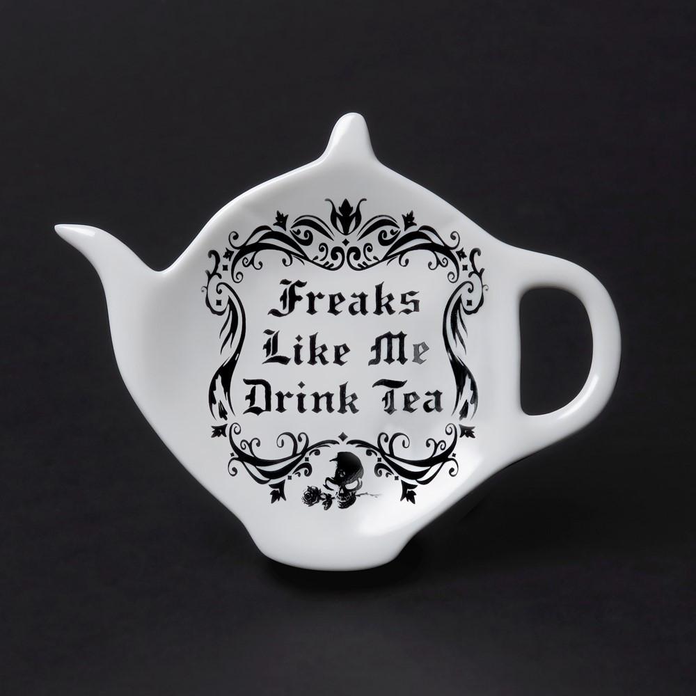A unique addition to any witches kitchen. Give your spoon a rest or dispose of your teabag on this teapot shaped rest! It would also make the sweetest gift for your alt loving tea drinking friend! This extraordinary piece forms part of the exciting Home & Gift Collection by Alchemy.