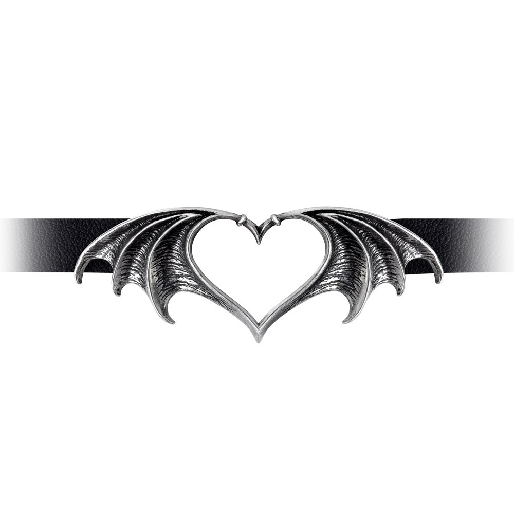 Wings of the night guiding the wearer to a dark haven of passion.