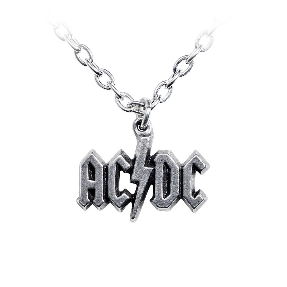 Taken from the cover of AC/DC's 1977 "Let There Be Rock" album and designed by Gerard Huerta, this Gutenberg-inspired lightning bolt logo later became the permanent symbol of the band.