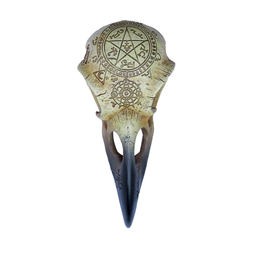Inscribed with protective wisdom of arcane cabalistic spells and channeling the influence of Huginn and Muninn, Odin's harbinger birds of thought and memory.