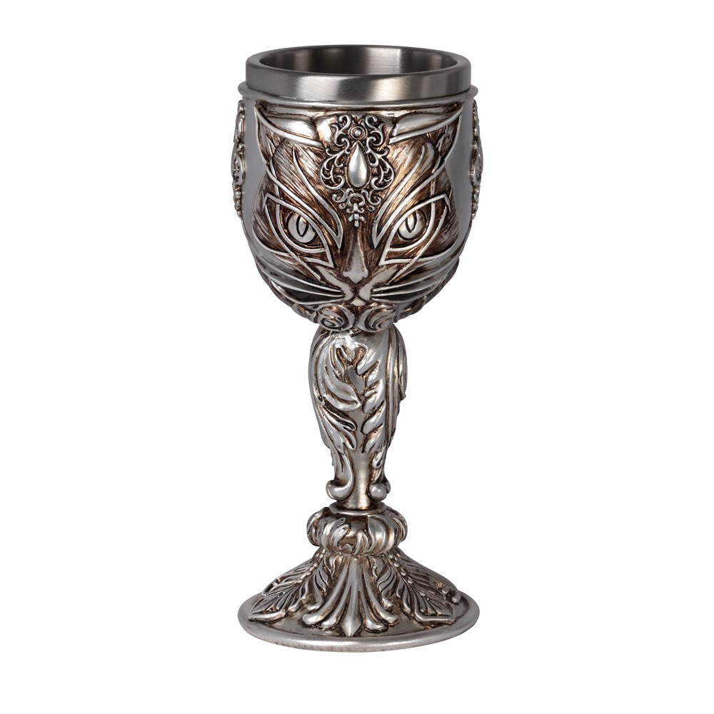Sip from the cup and you may divine the feline prophesies of Ailouros, heart spirit of the temple of Amun. Pray for her blessings, for she is the bringer of music, dance, good fortune, and joy to everyone.
