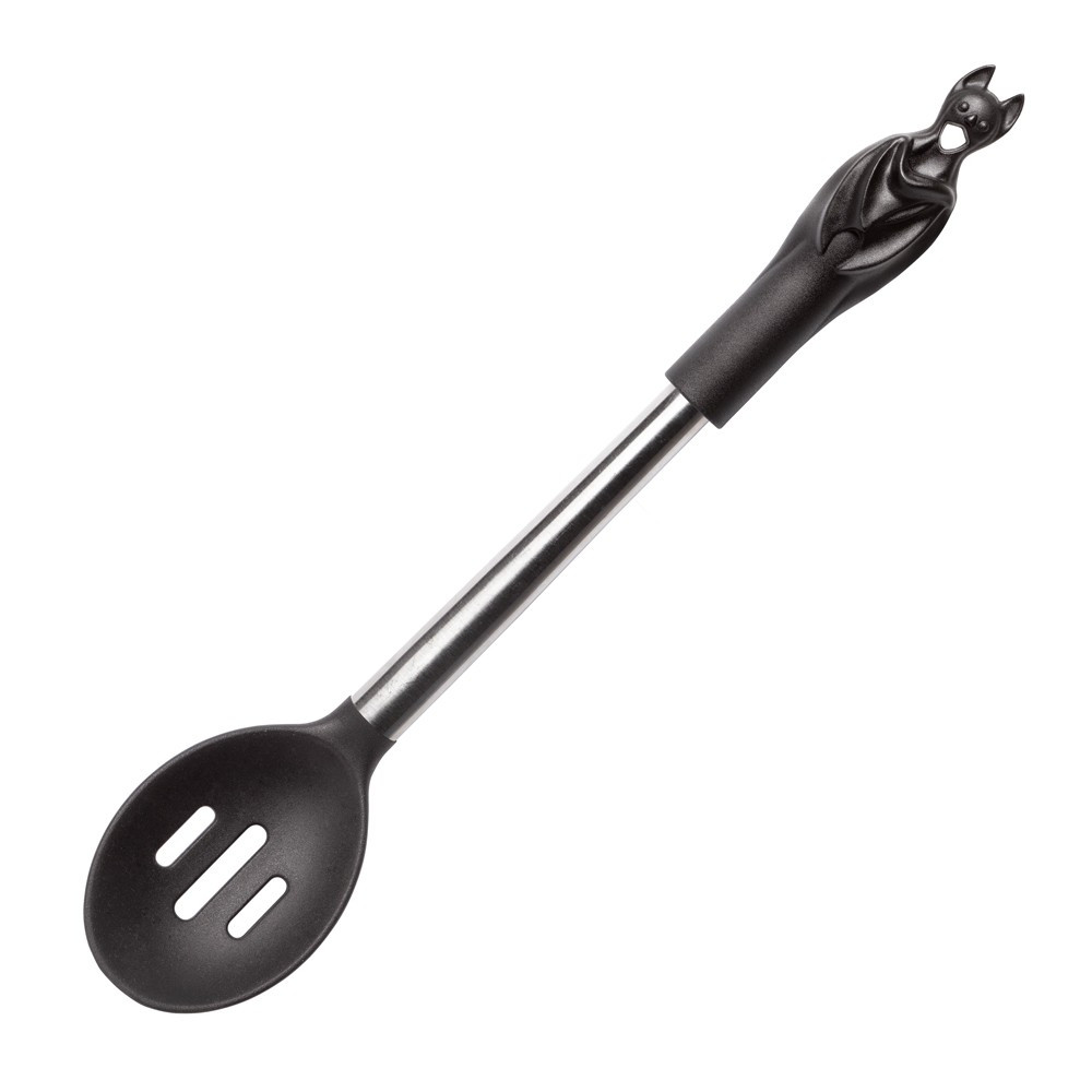 Cook up some magic with this fun Kitchen Slotted Spoon with bat handle design.