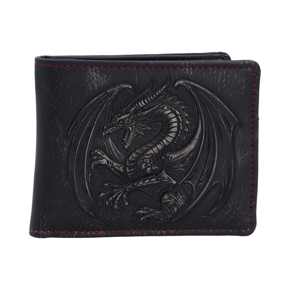 The Obsidian Wallet is an original Nemesis Now design that combines everyday practicality with bold fantasy styling. It features a dark polythene construction with detailed artwork of a fierce black dragon on the front, alongside multiple card slots for convenient storage. Packaged in a protective polybag to ensure it arrives in excellent condition, it is ideal for fantasy fans, dragon enthusiasts, alternative fashion lovers, and anyone seeking a distinctive accessory. Carry your essentials in style with this striking wallet, designed to bring a touch of mythical edge to your everyday routine.