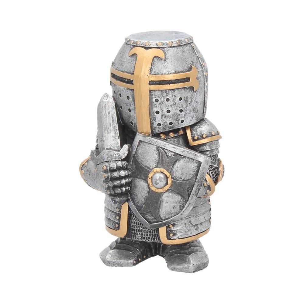 From alternative brand Nemesis Now, this quirky little Knight holds a sword and shield, ready to take on any intruders who dare step foot in his realm. Cast in the finest resin before being painstakingly hand-painted and finished with Silver and Gold, this Knight will make the perfect protector for your home.