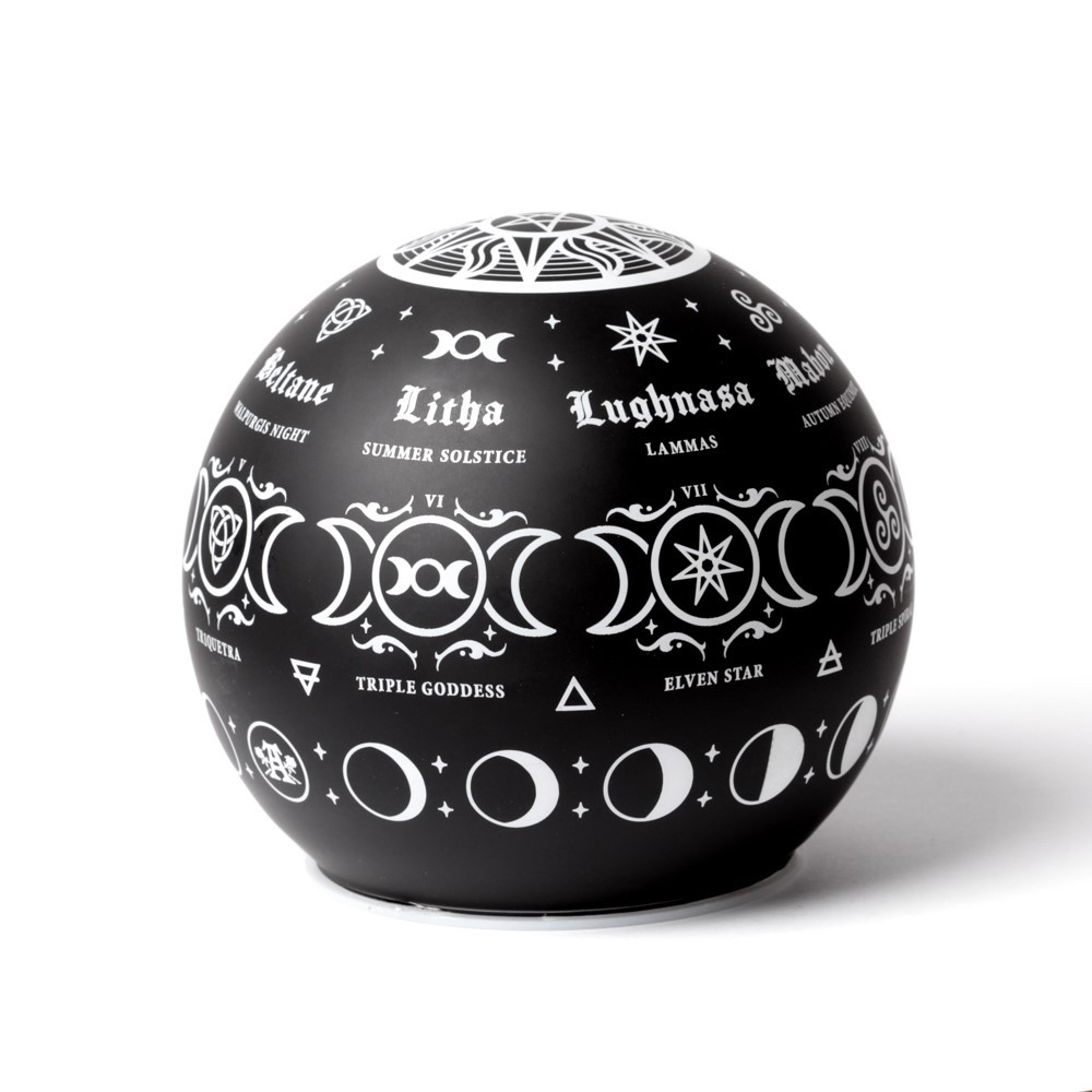 Encompassing the universal philosophy of pagan belief. As the seasons turns and the deep wisdom of the earth and heavens is revealed to us, the triple goddess illuminates all with her blessings.