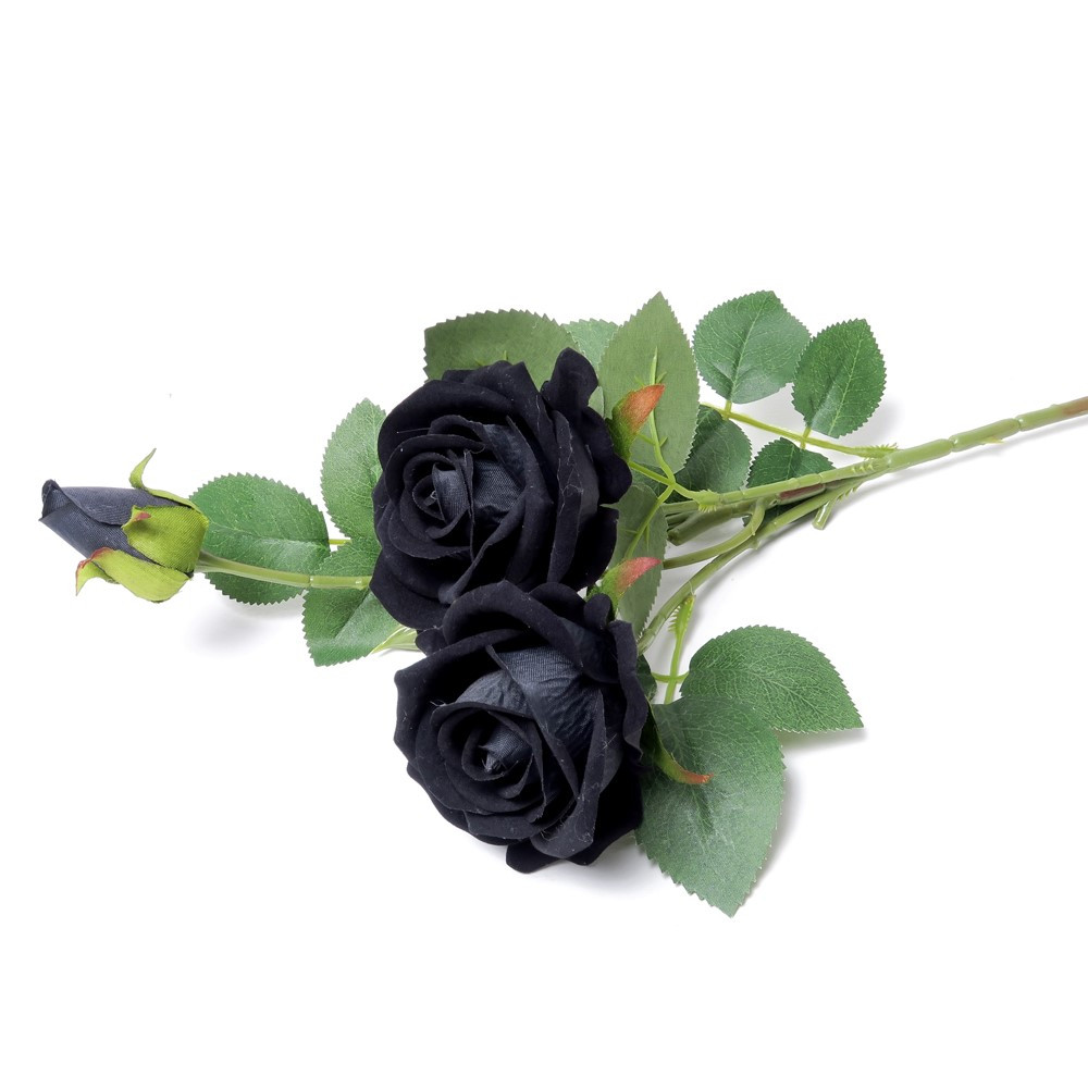 The iconic Alchemy Black Rose has blossomed into a collection of stunning flowers to adorn your crypt or boudoir. Adding a touch of elegance these flowers including a bunch of black lilies, tulips and the eagerly anticipated black rose spray. Will add a divine darkness to your home. In search of the black rose for your wedding? Then the search is now over, simply perfect for your 'alt' wedding!