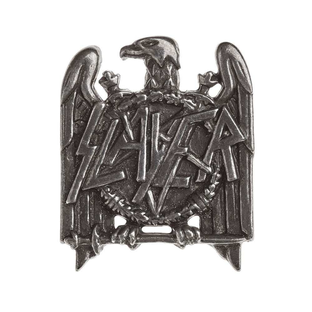 Although not featuring on an album sleeve, the controversial eagle logo first appeared around the time of their 1990 release 'Seasons in the Abyss'.