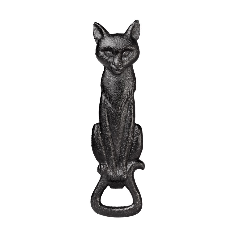 A cast iron 'Black Cat' bottle opener the perfect, unique and functional gift for your feline loving friends and family! This substantial bottle opener would be a fantastic addition to your home drinks paraphernalia!