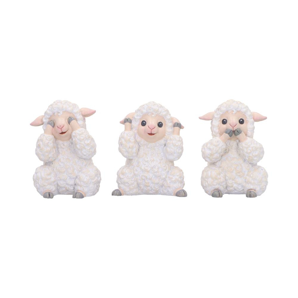 Add a touch of countryside charm to your store with the Three Wise Sheep! This adorable figurine set reimagines the classic "See No Evil, Hear No Evil, Speak No Evil" theme with fluffy, hand-painted sheep full of character. Crafted from high-quality resin with intricate wool textures and soft pastel tones, these delightful figures make a perfect addition to rustic and farmhouse décor collections. Securely packaged for easy display, they are ideal for gift shops, home décor retailers, and collectors of quirky, animal-themed items. Stock up today and let these charming sheep bring warmth and whimsy to your customers!