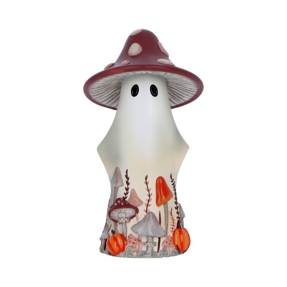 Maybel is a charming 15.5cm ghost figurine from Nemesis Now’s Boo-Who? range, designed to bring a touch of cosy autumn magic into any space. Featuring a whimsical toadstool hat, delicate woodland details like mushrooms and pumpkins, and beautifully hand-painted resin craftsmanship, it captures a soft, playful take on seasonal decor. Packaged in a branded Boo-Who? box, it’s perfectly suited for gifting or easy retail display. Perfect for fans of cute ghostly decor, Halloween decor, and autumn-inspired styling, Maybel is ideal for collectors and gift buyers alike - making her an irresistible addition to your home or a thoughtful present for someone special.