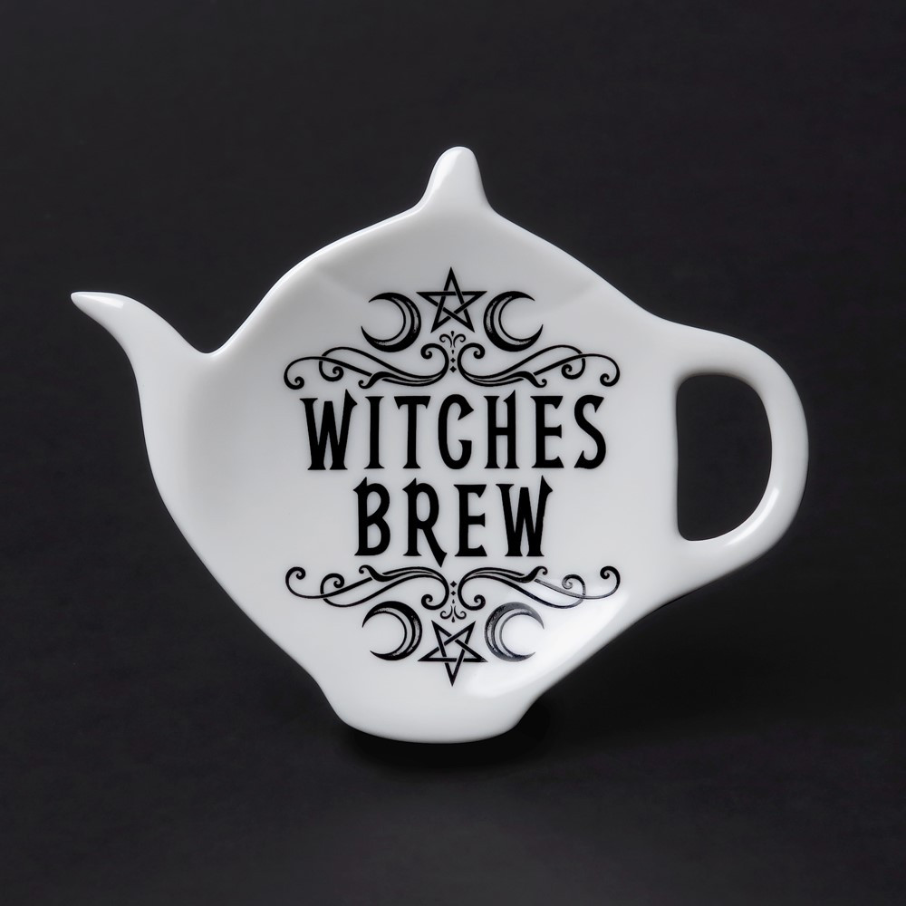 A unique addition to any witches kitchen. Give your spoon a rest or dispose of your teabag on this teapot shaped rest! It would also make the sweetest gift for your alt loving tea drinking friend! This extraordinary piece forms part of the exciting Home & Gift Collection by Alchemy.