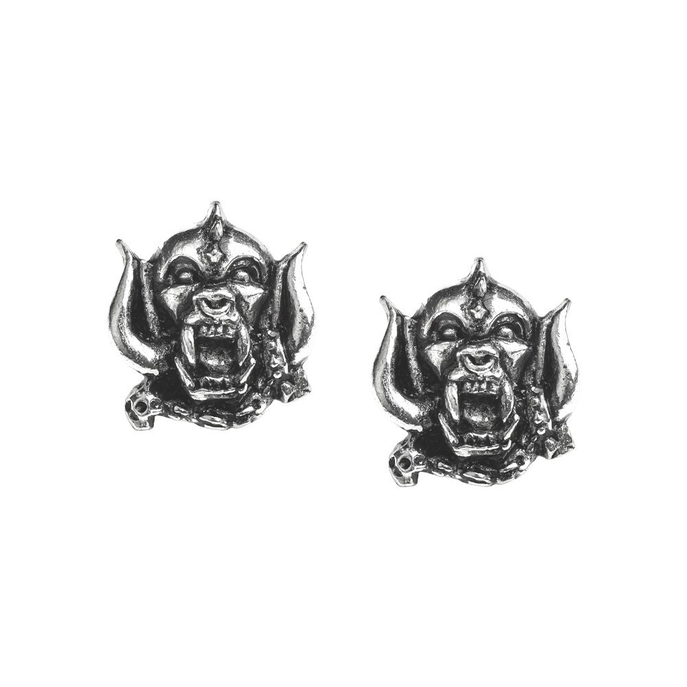 The original War-Pig or 'Snaggletooth', animal skull hybrid, created by illustrator Joe Petagno in 1975, at the request of, and with conceptual input from Lemmy Kilmister.