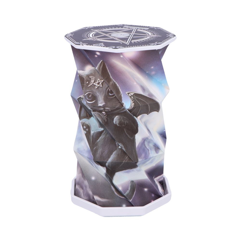 The PopGlow Foldable Lamp – Cult Cuties Malpuss Edition features official Nemesis Now artwork from the Cult Cuties range, touch-activated LED lighting, and USB-C charging. Fold-flat design makes it perfect for gothic gifting displays and alt décor ranges.