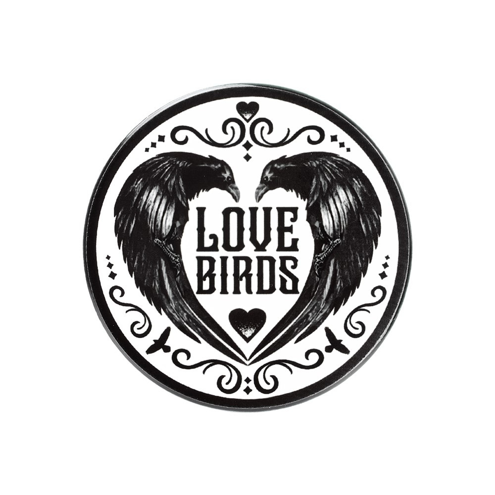 This beautiful 'Love Birds' coaster features original Alchemy art work of Ravens forming a heart shape, the symbol of love with a darker twist! These coasters would make a unique gift for your 'Love Bird' or make the perfect engagement, wedding or anniversary gift!